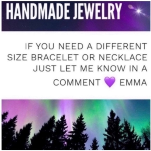 Genuine Herkimer diamonds om sign necklace - Picture 3 of 8